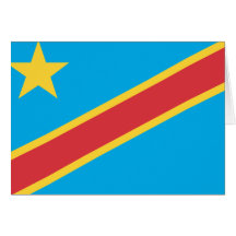 Democratic Republic of Congo Flag Cards