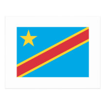 Democratic Republic of Congo Flag Post Card