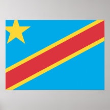 Democratic Republic of Congo Flag Posters