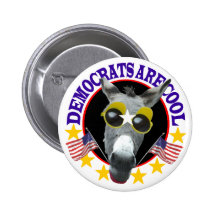 DEMOCRATS ARE COOL PINBACK BUTTON