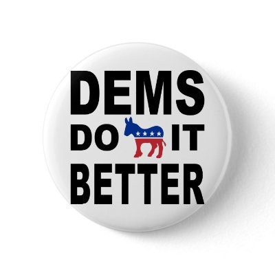 Democrats Do It Pinback Buttons by liberaltees