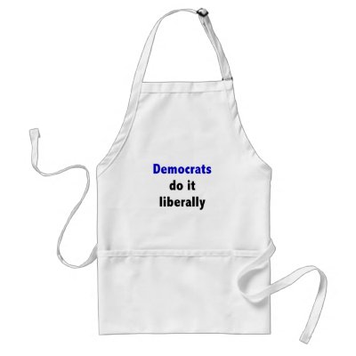 Democrats do it liberally Apron by towalj