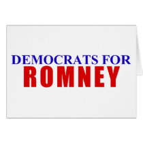 Democrats for Romney Cards