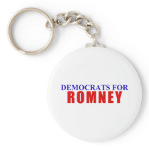 Democrats for Romney Keychain