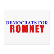 Democrats for Romney Postcard