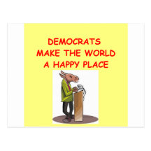 democrats postcard