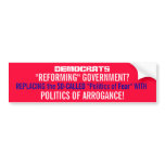 DEMOCRATS REFORMING GOVERNMENT?