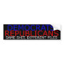 DEMOCRATS, REPUBLICANS, SAME SHIT, DIFFERENT PILES BUMPER STICKERS