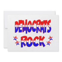 Democrats Rock Custom Invites