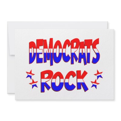 Democrats Rock Custom Invites by purelypolitical