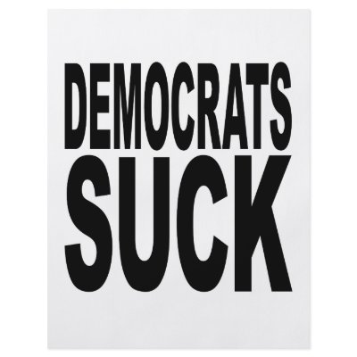 Democrats Suck Flyer Design by MyShirtSucks