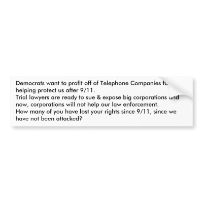 Democrats want to profit... bumper sticker by Grimboy