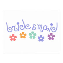 Demoiselle d'honneur de Girly-Réplique Cartes Postales