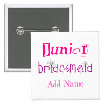 Demoiselle d'honneur junior badges
