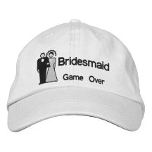 Demoiselle d'honneur sur- de jeu casquette de baseball brodée