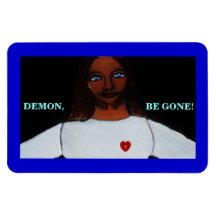 DEMON, BE GONE! RECTANGLE MAGNETS