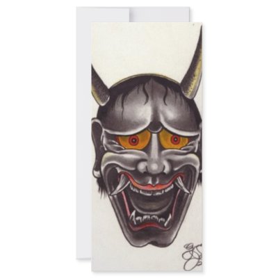 Demon Face Customized Rack Card by kenshin510