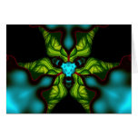 Demon Shadows – Emerald and Yellow Mask Greeting Cards