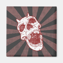 Demon Skull Magnets