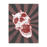 Demon Skull Post Card