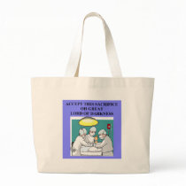 demonic doctor / surgeon joke canvas bag
