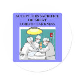 demonic doctor / surgeon joke stickers
