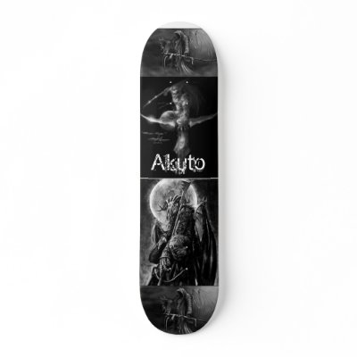 demons and angels skateboard by calebd28