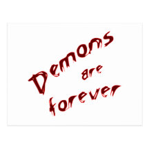 Demons are forever postkarten