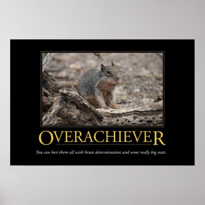 Demotivational Poster: Overachiever by poozybear