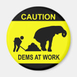 Dems At Work Magnet