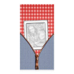 Denim and Plaid Photo Template Personalized Photo Card