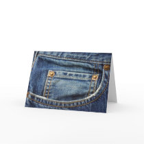 Denim - Blue Jean Pocket Card