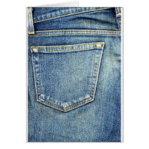 Denim Jeans Pocket Blue Fabric style fashion rich Cards