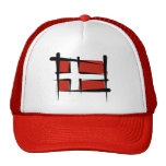Denmark Brush Flag Mesh Hats