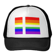 denmark country gay proud rainbow flag homosexual hat