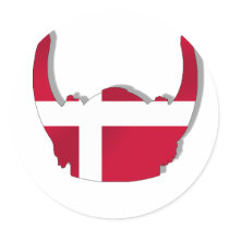 Denmark Danish Viking Dansk Helmet Stickers