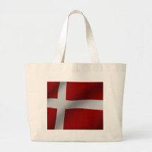 Denmark Flag Canvas Bags