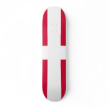 Denmark Flag Design Custom Skateboard