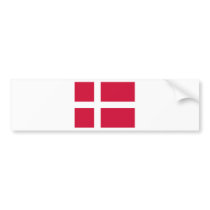 Denmark Flag DK Bumper Sticker