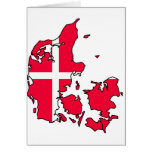 denmark flag map card
