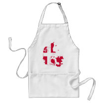 Denmark Flag map DK Apron