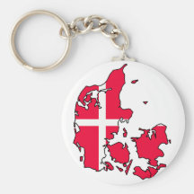 denmark flag map keychains