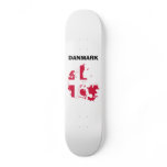 Denmark Flag Map Skate Board