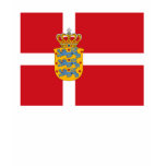 Denmark Flag w COA T-shirt