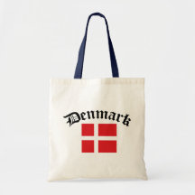 Denmark Flag w/Inscription Bag