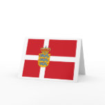 Denmark Flagw COA Greeting Card