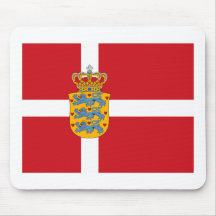 Denmark Flagw COA Mousepad