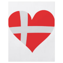 Denmark heart icon personalized flyer