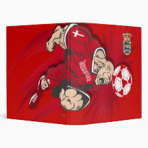 Denmark logo badge coat of arms royal crest vinyl binder