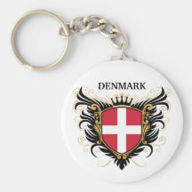 Denmark [personalize] keychain